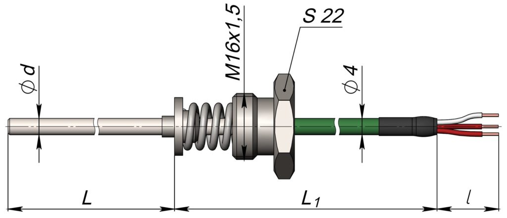 рис2.2 Сборка ТП с пружиной